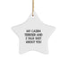 Funny Cairn Terrier Dog Gifts from Family for Christmas Unique Star Ornament - Image 1