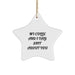 Funny Collie Dog Gifts from Friends, 'My Collie And I Talk Shit About You' Star Ornament for Christmas - Image 1