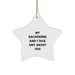 Dachshund Dog Star Ornament, Funny Quote Gifts for Men from Women, Christmas Unique Gift for Friends or Family - Image 1