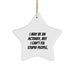Funny Actuary Gifts, I May Be An Actuary, But I Can't Fix Stupid People., Star Ornament for Actuary Friends and Family, Christmas Unique Gifts from Friends to Actuary Men - Image 1