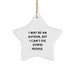 Author Gifts, Funny Quote Star Ornament, Gifts from Friends, For Author, Christmas Unique Presents - Image 1