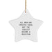 Funny Musician Gifts for Men - Star Ornament, 'All Men Are Created Equal But The Coolest Become A Musician' - Christmas Unique Gifts from Friends - Image 1