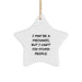 Funny Mechanic Gifts from Men for Mechanic Friends and Family, Star Ornament Christmas Unique Decorations - Image 1