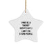 Funny Sheriff Deputy Star Ornament Gifts from Men to Sheriff Deputy for Christmas Unique Decorations - Image 1