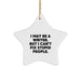 Funny Quote Star Ornament Gifts from Friends to Writer Colleagues, Christmas Unique Writer Star Gifts for Writer Men Women Friends Family - Image 1