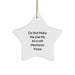 Funny Aircraft Mechanic Gifts from Friends, 'Do Not Make Me Use My Aircraft Mechanic Voice' Star Ornament, Christmas Unique Presents for Men, Women, or Coworkers - Image 1