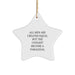 Funny Paralegal Gifts from Men for Paralegal Friends at Christmas Time - Star Ornament, 'All Men Are Created Equal But The Coolest Become A Paralegal' - Image 1