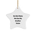 Funny 'Do Not Make Me Use My Drafter Voice' Star Ornament Gifts for Drafter Men, Women, or Friends - Christmas Unique Gifts from Family - Image 1