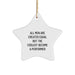 Funny Star Ornament Gifts for Performer Men, Inspirational Christmas Unique Gifts from Friends, Family and Coworkers. - Image 1