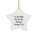 Funny Massage Therapist Gifts from Friends, Christmas Unique Star Ornament, 'Do Not Make Me Use My Massage Therapist Voice' Gift for Massage Therapist - Image 1