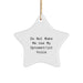 Funny Optometrist Gifts - Do Not Make Me Use My Optometrist Voice Star Ornament Gifts from Family for Optometrist - Image 1
