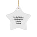 Christmas Funny Gifts from Painter Friends, Painter Star Ornament, Don't Make Me Use My Painter Voice, Painters Gifts for Painter Family, Unique Christmas Unique Gifts - Image 1