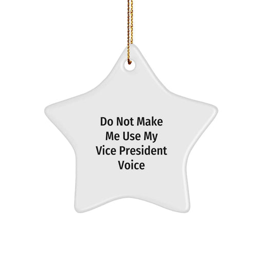 Gifts for Vice President, Funny Vice President Star Ornament, Christmas Unique Vice President Gifts from Friends - Image 1