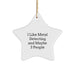 Funny Metal Detecting Star Ornament Gifts from Friends for Christmas Unique Treasures - Image 1