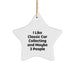 Classic Car Collecting Christmas Star Ornament, Funny Quote Gifts for Classic Car Enthusiasts, Friends, Family - 'I Like Classic Car Collecting And Maybe 3 People' Star Decoration - Image 1