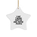 Funny Taking Photos Star Ornament Gifts from Friends for Taking Photos Lover, White Star Shaped, Christmas Unique Gifts - Image 1