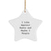Amateur Radio Gifts for Friends, Funny Star Ornament from Family, Unique Christmas Decorations - Image 1