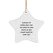 Funny Stepdad Quotes Star Ornament, Gifts from Men to Stepdad, Unique Christmas Unique Gifts for Stepdad, Star Ornament for Dad - Image 1