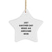 Funny Mum Gifts from Family - Just Another Day Being An Awesome Mum Star Ornament for Christmas Decorations - Image 1