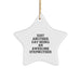 Funny Stepmother Gifts from Family - Just Another Day Being An Awesome Stepmother Star Ornament, Christmas Unique Gifts for Stepmother - Image 1