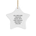 Funny Teller Gifts for Friends, Gift from Men, Star Ornament for Christmas - Image 1