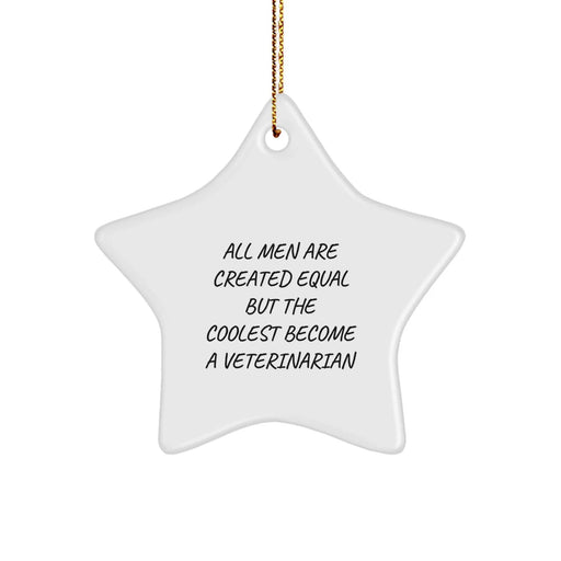 Funny Veterinarian Star Ornament Gifts for Men from Friends and Family on Christmas Unique - Image 1