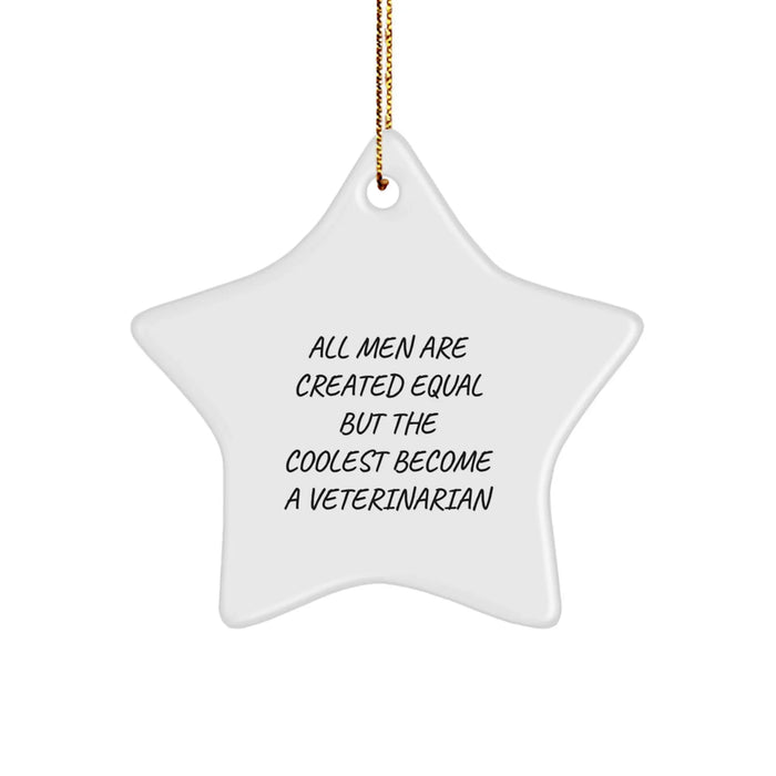 Funny Veterinarian Star Ornament Gifts for Men from Friends and Family on Christmas Unique - Image 1