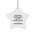 Funny Woodworker Gifts from Men to Friends - Star Ornament - Image 1