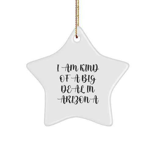 Arizona Star Ornament Gift for Friends from I Am Kind Of A Prime Selection In Arizona, Unique Christmas Decor - Image 1
