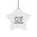 Funny California Star Ornament Gifts from Men to Friends in California for Christmas - Image 1