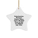 Funny Veterinarian Star Ornament Gifts from Men to Friends for Christmas Unique Decorations - Image 1