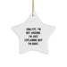Funny Analyst Gifts for Him, Star Ornament for Christmas Unique Gifts from Men, Gifts for Analyst Friends - Image 1
