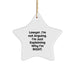Funny Lawyer Gifts: 'I'm Not Arguing' Star Ornament, for Lawyers, Men, or Friends, Christmas Unique Gifts from Family, Coworkers - Image 1