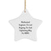 Funny Mechanical Engineer Star Ornament Gifts for Men, Inspirational Quotes from Friends, Christmas Unique Decorations - Image 1
