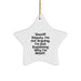Funny Sheriff Deputy Gifts from Friends, Unique Sheriff Deputy Star Ornament for Christmas Unique Gifts, Sheriff Deputy Christmas Unique Gifts - Image 1