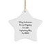 Funny X-Ray Technician Gifts from Friends for Christmas Unique Star Ornaments with Inspirational Quote - Image 1