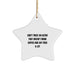 Funny Actor Gifts for Men from Friends - Christmas Unique Star Ornament Don't Trust an Actor That Doesn't Drink Coffee - Image 1
