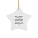 Funny Star Ornament Gifts for Computer Programmer Friends, Office Christmas Unique Decorations, Funny Quote 'Don't Trust A Computer Programmer That Doesn't Drink Coffee And Say F--k A Lot' - Image 1