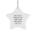 Funny Mixologist Gifts from Men to Friends - Don't Trust a Mixologist That Doesn't Drink Coffee and Say F--k a Lot - White Star Ornament for Christmas Unique Gifts - Image 1
