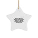 Funny Quote Mixologist Gifts from Men to Friends - Star Ornament for Christmas Unique Presents - Image 1