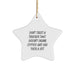 Funny Trucker Gifts for Men - Star Ornament with 'Don't Trust A Trucker That Doesn't Drink Coffee And Say F--k A Lot' Quote, Gifts from Friends, Coworkers, Family for Christmas Unique Gifts - Image 1