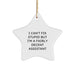 Funny Assistant Gifts for Christmas Star Ornament with I Can't Fix Stupid Quote, Gifts from Friends for Assistant, Funny Assistant Men Women Gifts - Image 1