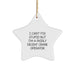 Funny Crane Operator Gifts for Men, Women, Friends, or Family Members - I Can't Fix 'Stupid' But I'm A Fairly Decent Crane Operator Star Ornament - Image 1