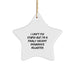 Funny Insurance Adjuster Gift for Men and Women, Christmas Unique Star Ornament, I Can't Fix 'Stupid' But I'm A Decent Insurance Adjuster - Image 1