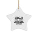 Funny Law Enforcement Officer Star Ornament, Gifts from Family to Coworkers, Christmas Unique Gifts for Men - Image 1