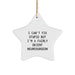 Funny Neurosurgeon Gifts, Star Ornament, Christmas Unique Gifts from Friends to Neurosurgeon, I Can't Fix Stupid - Image 1