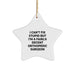 Funny Orthopedic Surgeon Christmas Unique Gifts from Men to Orthopedic Surgeon Friends - I Can't Fix Stupid But I'm A Fairly Decent Orthopedic Surgeon Star Ornament - Image 1