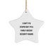 Funny Security Guard Gifts from Friends for Men - Star Ornament - I 'Can't Fix Stupid' Christmas Unique Decorations - Image 1