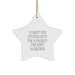 Funny Warden Quotes Star Ornament - Gifts from Friends for Warden Men, Christmas Unique Gifts, Star Shaped Decorations, I 'Can't Fix Stupid But I'm A Fairly Decent Warden' Quote - Image 1