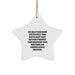 Funny Ambulance Driver Christmas Star Ornament Gifts from Men to Ambulance Driver Friends - Image 1